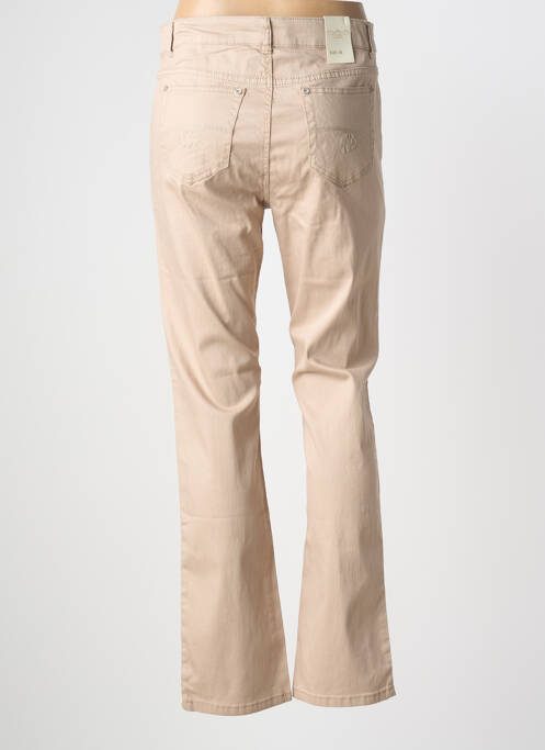 Pantalon droit stretch taille normale beige VIDY'L femme