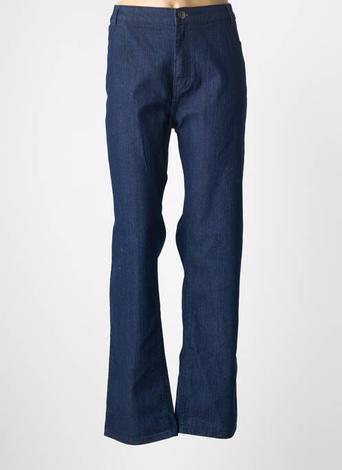 Jeans coupe droite stretch taille normale bleu VIDY'L femme