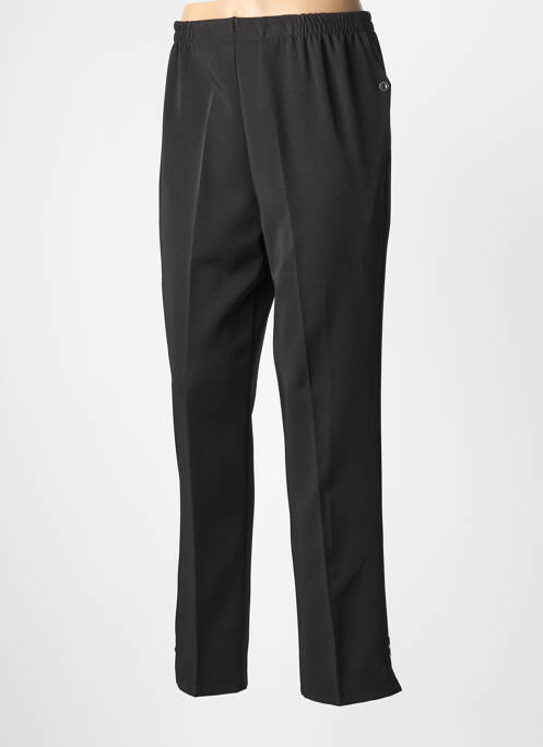 Pantalon droit tissage crêpe taille normale noir 20/20 femme