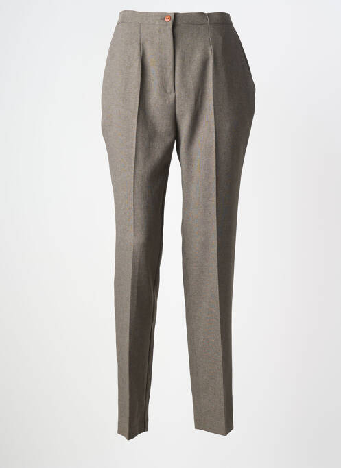 Pantalon slim taille normale taille normale marron 20/20 femme
