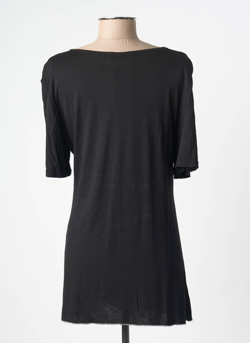 Tunique manches courtes coupe cintrée noir 20/20 femme