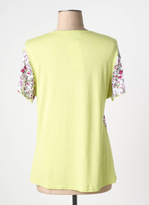 T-shirt stretch manches courtes vert 20/20 femme