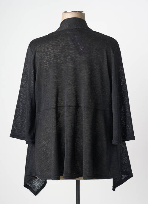 Gilet manches longues noir PLURIELLES femme