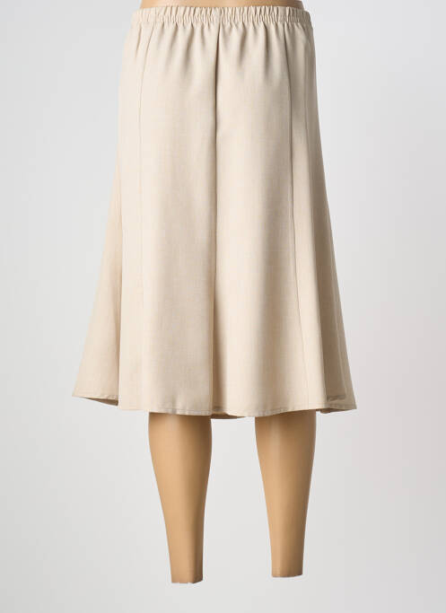Jupe mi-longue beige 20/20 femme