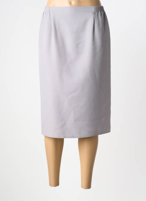 Jupe mi-longue gris PLURIELLES femme