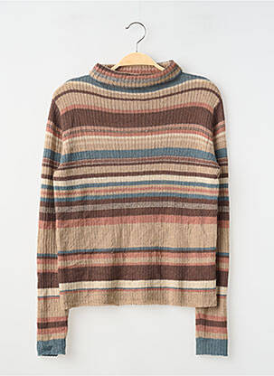 Pull stretch manches longues beige THE KORNER femme