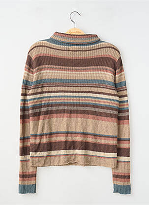 Pull coupe droite manches longues beige THE KORNER femme