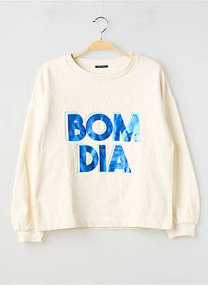 Sweat-shirt stretch manches longues beige ONE STEP femme