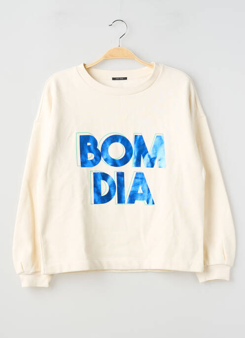 Sweat-shirt stretch manches longues beige ONE STEP femme