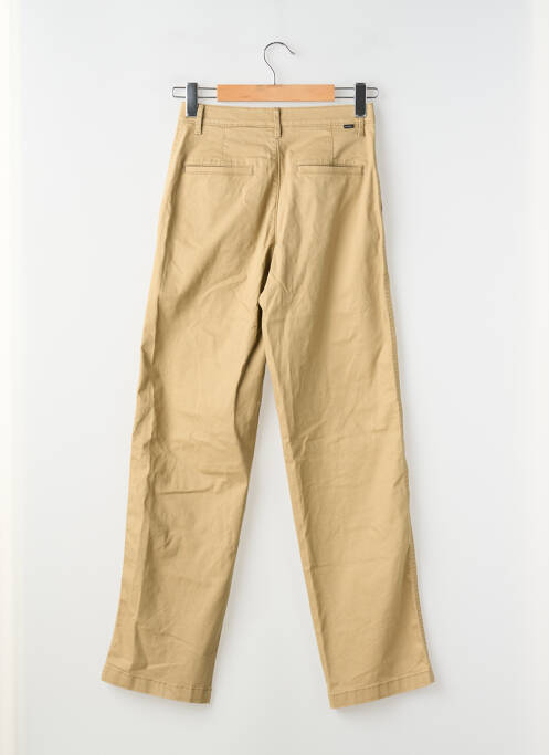 Pantalon chino fermeture zippée sous rabat boutonné taille normale beige DOCKERS femme
