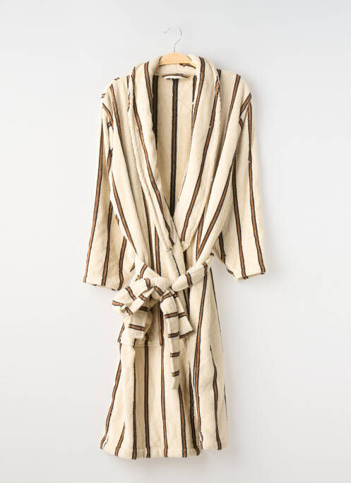 Peignoir manches longues beige BONSOIRS. femme