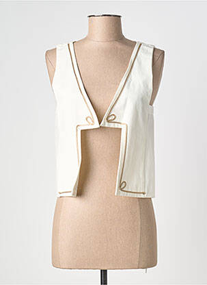 Veste casual coupe cintrée beige SEMIOLOGY femme