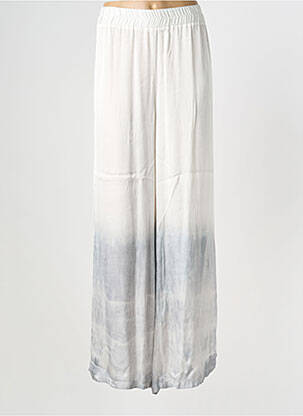 Pantalon droit taille élastique taille normale gris SEMIOLOGY femme