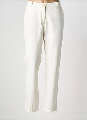 Pantalon slim taille élastique taille normale beige SEMIOLOGY femme