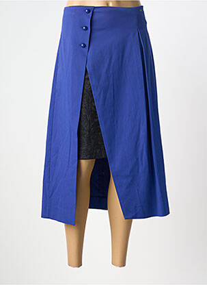 Jupe mi-longue taille normale bleu COP COPINE femme