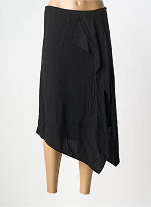Jupe mi-longue doublure textile noir COP COPINE femme