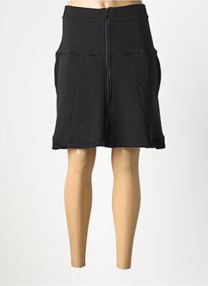 Jupe mi-longue taille normale noir SEMIOLOGY femme