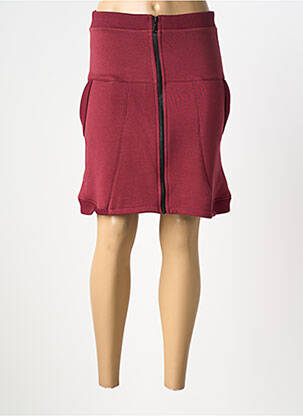 Jupe mi-longue taille normale rouge SEMIOLOGY femme