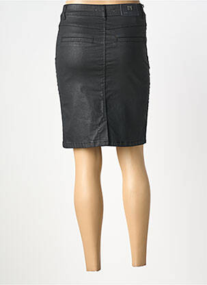 Jupe mi-longue stretch noir MENSI COLLEZIONE femme