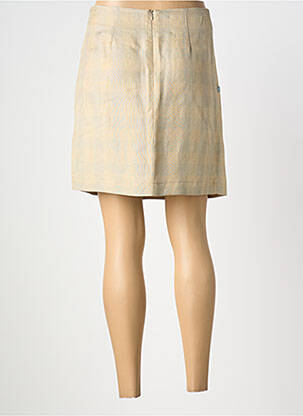 Jupe courte fermeture zippée au dos beige COP COPINE femme