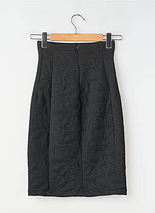 Jupe mi-longue taille normale noir SEMIOLOGY femme