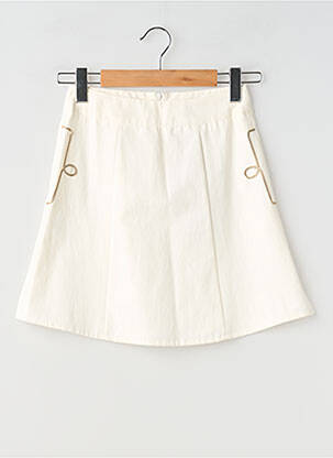 Jupe courte taille normale beige SEMIOLOGY femme