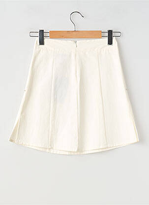 Jupe courte taille normale beige SEMIOLOGY femme