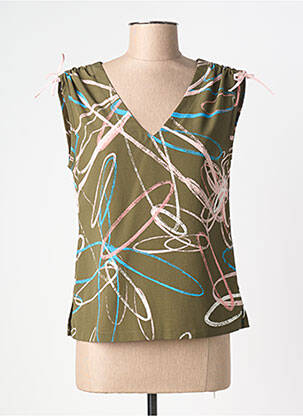 Top vert COP COPINE femme