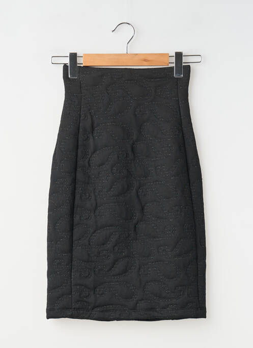 Jupe mi-longue noir SEMIOLOGY femme
