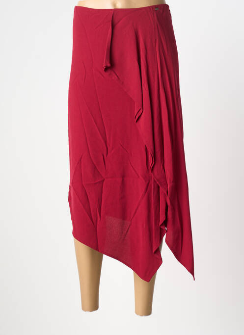 Jupe mi-longue rouge COP COPINE femme