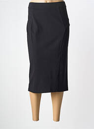 Jupe mi-longue coupe droite noir POUSSIERE D'ETOLE femme