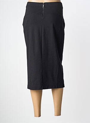 Jupe mi-longue coupe droite noir POUSSIERE D'ETOLE femme