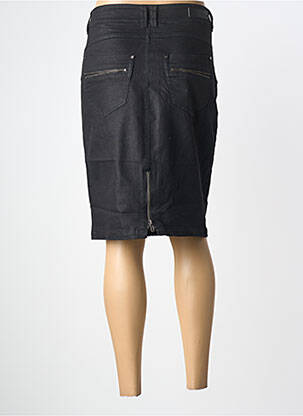 Jupe mi-longue coupe droite noir FRANSA femme