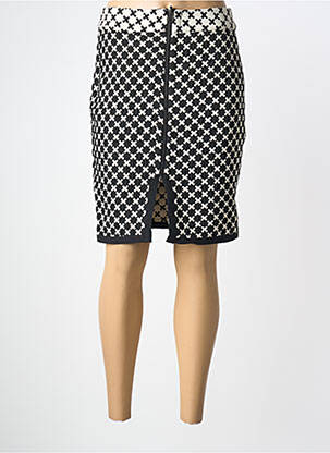 Jupe courte coupe droite noir PAUL BRIAL femme