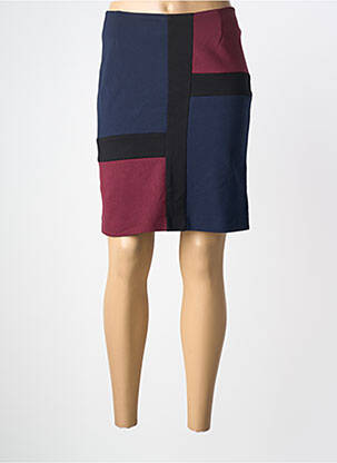 Jupe courte doublure bleu PAUL BRIAL femme