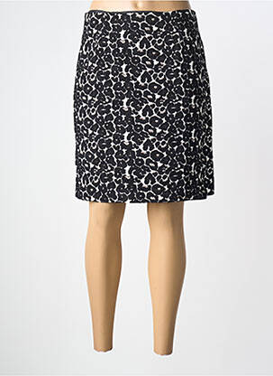 Jupe courte coupe droite noir PAUL BRIAL femme