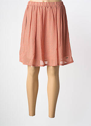 Jupe courte taille élastique rose MISMASH femme