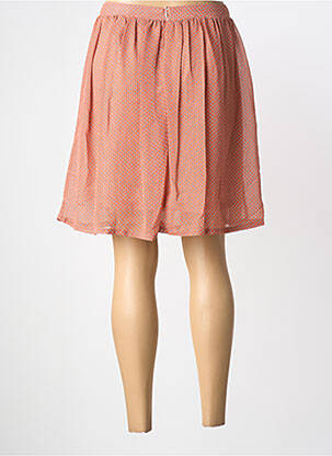 Jupe courte taille élastique rose MISMASH femme