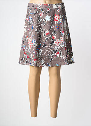 Jupe courte coupe évasée gris MISMASH femme