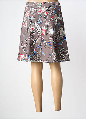 Jupe courte coupe évasée gris MISMASH femme