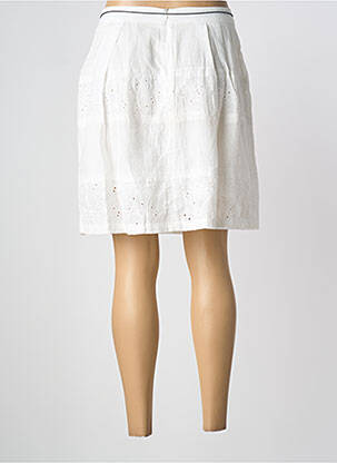 Jupe courte coupe droite blanc LOLA ESPELETA femme