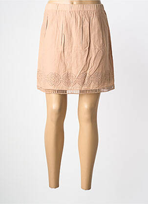 Jupe courte coupe évasée beige SCHOOL RAG femme