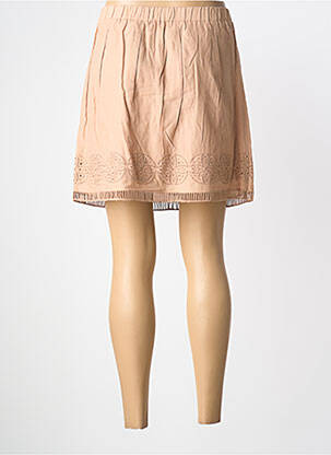 Jupe courte coupe évasée beige SCHOOL RAG femme