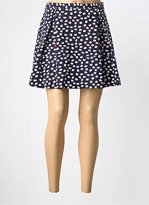 Jupe courte coupe évasée bleu TOMMY HILFIGER femme