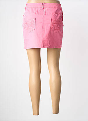 Jupe courte coupe droite rose LOLA ESPELETA femme