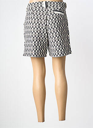 Short fermeture zippée sous rabat boutonné gris PAUL BRIAL femme