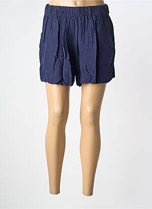 Short coupe droite bleu SUNCOO femme