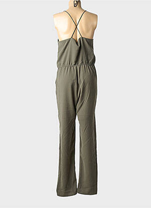 Combi-pantalon coupe fluide fines bretelles vert SILVIAN HEACH femme