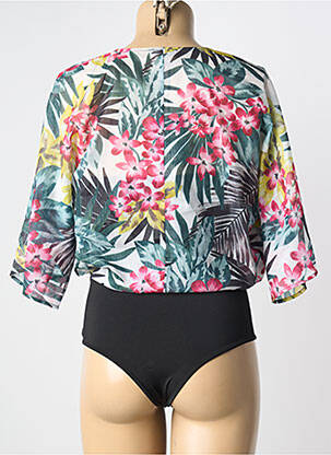 Body coupe cintrée manches courtes noir KOCCA femme