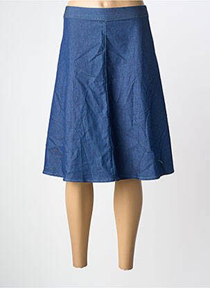 Jupe mi-longue bleu SOULMATE femme